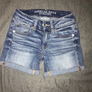 american eagle denim shorts